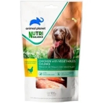 SNACK ANIMAL PLANET TROZOS POLLO VEGETALES 100 GR - Imagen 1