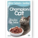 POUCH CHAMPION CAT SALMON SARDINA 100GR - Imagen 1