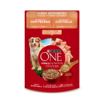 POUCH ONE ADULTO Y CACHORRO SUPER NUTRIENTES POLLO 85 GR - Imagen 1