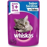 POUCH WHISKAS 1+ SARDINA EN SALSA 85GR - Imagen 1