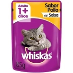 POUCH WHISKAS 1+ POLLO EN SALSA 85GR - Imagen 1