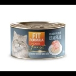 LATA FIT GATO GOURMET ATUN Y PALITOS DE CANGREJO 80 GR - Imagen 1